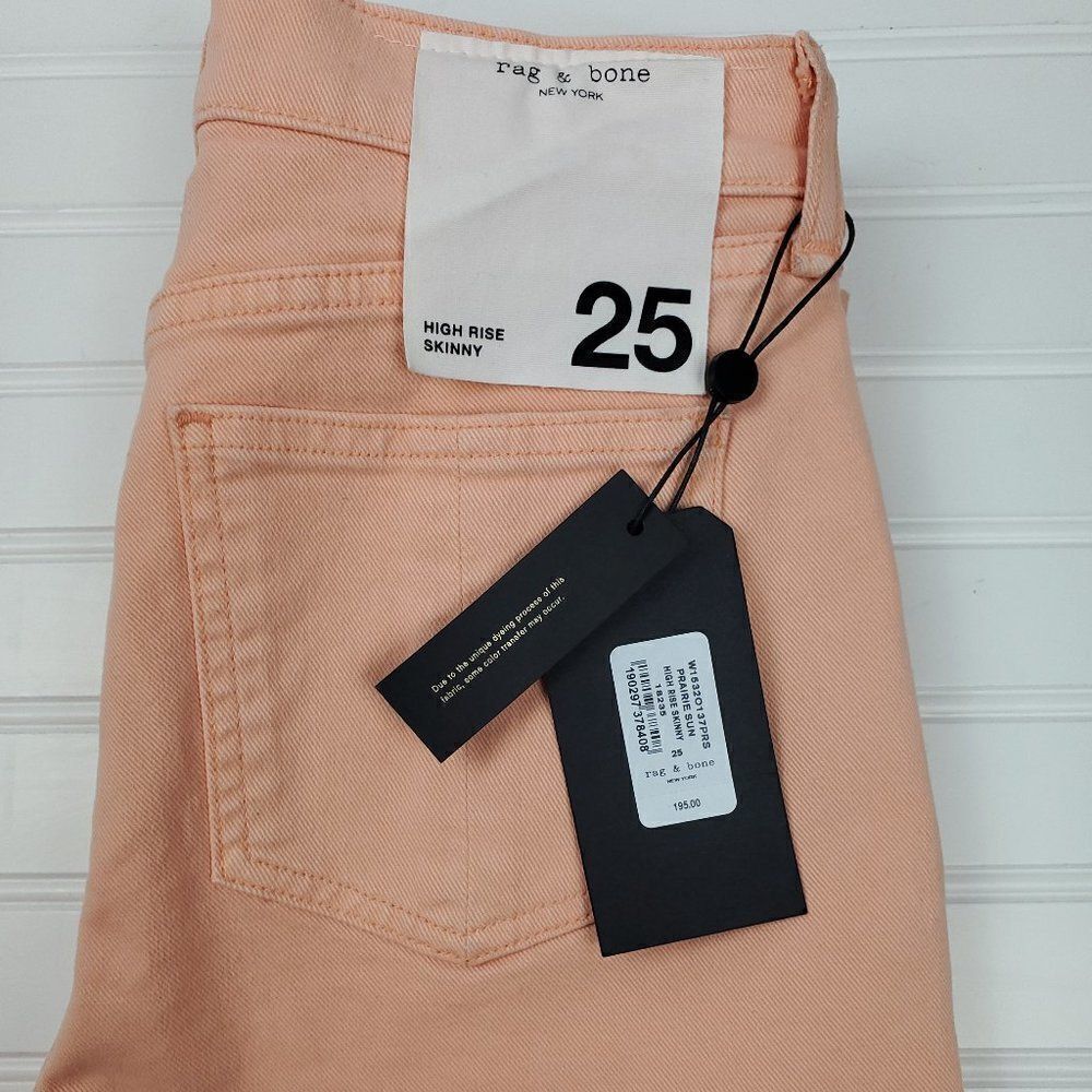 Rag & Bone High Rise Skinny Jeans NWT Size 25 - Picture 14 of 15